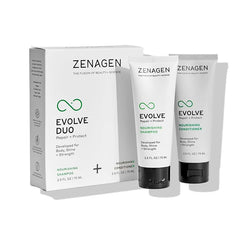 ZENAGEN Evolve Repair + Protect Travel Duo | Nourishing Shampoo + Conditioner, Repairs & Strengthens Damaged Hair, Promotes Thicker Fuller Growth, Plant-Based, Color-Safe, Vegan, 2.5 oz
