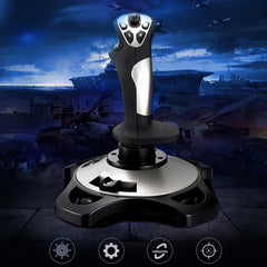 Jectse Computer Joystick with Vibration Function, Programmable Buttons, Compatible with 7 8 10 11 Computer for PC Computer Laptop
