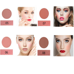 COOSA Blush Palette, Makeup 8 Color Contour and Highlight Blush Palette Matte Blush Powder Bright Shimmer Face Cosmetics Blusher Light Face Blush Palette with Blush Brush