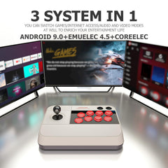 NALACAL Super Arcade Game Console, Retro Game Console,50000+Games, All-Around 3D Joysticks, Arcade Game Machine, Support Custom Buttons,EmuELEC 4.5/Android 9.0 /CoreE 256G TF Card