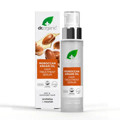 Dr. Organic Moroccan Argan Oil Hair Treatment Serum, 100 mL