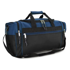 DALIX 21" Blank Sports Duffle Bag Gym Bag Travel Duffel with Adjustable Strap in Purple