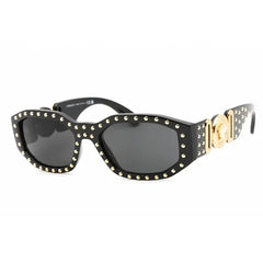 Versace VE 4361 Plastic Unisex Geometric Sunglasses Black 53mm Adult