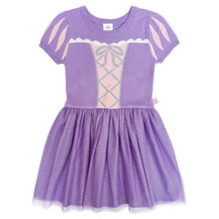 Girls Disney Princess The Little Mermaid Ariel Cosplay Short Sleeve Sweater Dress