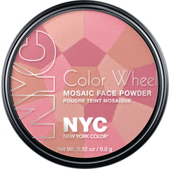 NYC Color Wheel Mosaic Face Powder, Pink Cheek Glow
