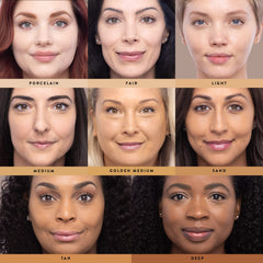 LAURA GELLER NEW YORK Double Take Liquid Foundation | Medium to Full Coverage, Natural Matte Finish, Porcelain