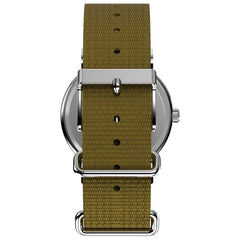 Timex Weekender Unisex Quartz Watch with Analogue Display and Nylon Strap - Olive/White