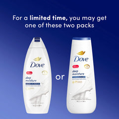 Dove Body Wash, Deep Moisture, 22 oz, Twin Pack