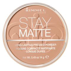 Rimmel Stay Matte Foundation Pressed Powder Lightweight, 010, Warm Honey