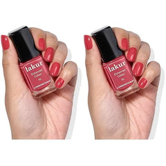 LONDONTOWN Blush Red Crème Nail Polish, Flushed Cheeks lakur, Vegan Chip-Resistant Long-Lasting Nail Lacquer, 40 fl oz (Pack of 2)
