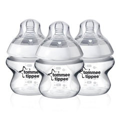 Tommee Tippee Closer to Nature Baby Bottle, Breast-like Extra Slow Flow, 5 Ounce (3 Count)
