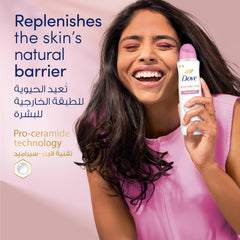 Dove Advanced Care, Antiperspirant Deodorant Spray, Powder Soft, 72H Sweat & Odor Protection & Moisturizes with Pro-Ceramide Technology, 150ml