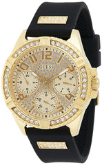 GUESS Women's Quartz Watch with Analog Display and Rubber Strap W1160L1