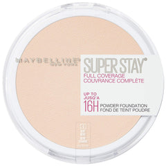 Maybelline Super Stay Full Coverage Powder Foundation Makeup, Up to 16 Hour Wear, Soft, Creamy Matte Foundation, Buff Beige, 1 Count