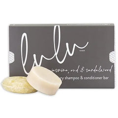 Lulu Candles Jasmine, Oud & Sandalwood Shampoo & Conditioner Bar Set Made in the USA 3 Oz. Shampoo Bar & 1 Oz. Conditioner Bar