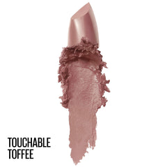Maybelline Color Sensational Lipstick, Lip Makeup, Cream Finish, Hydrating Lipstick, Touchable Taupe, Nude,1 Count
