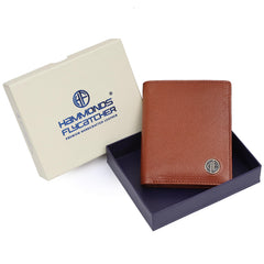 HAMMONDS FLYCATCHER Genuine Leather Wallet for Men - RFID Protected Leather Purse for Men, Money Purse for Men, Bi-Fold Wallet - 3 Card Slots, 2 ID Slots, Coin Pocket, Hidden Pockets - Tan