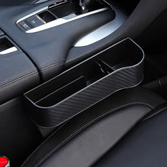 Algasan Car Seat Gap Filler Organizer, Multifunctional Seat Gap Storage Box with Cup Holder, Console Side Extra Pouchs with USB Car Charger, Auto Accessories for Cellphone Wallet Key (2 side),Black