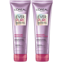 L’Oréal Paris EverPure Moisture Sulfate Free Shampoo and Conditioner for Color-Treated Hair, 8.5 Ounce (Set of 2)