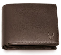 WildHorn® RFID Protected Genuine Leather Wallet for Men's - Brown-WH2083