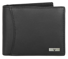 WildHorn® RFID Protected Genuine Leather Wallet & Gift Combo for Men - Black M