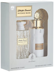 Arabiyat Intense Musk Perfume Gift Set For Unisex, Eau De Parfum, 100 ml + Deodorant, 200 ml