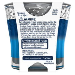 Glade 2in1 Moonlit Walk & Wandering Stream Scented Candle, Fragrance Infused With Essential Oils, Blue 3.4Oz 76960