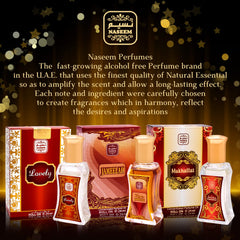 LOVELY Perfume Oil Rollerball Non Alcoholic Fragrance Oil Fruity Sandalwood Musk Perfumes for Women by Naseem Perfume 24 mL / 0.81 fl. oz. (Pack of 1) - Long Lasting Women's Fragrances.