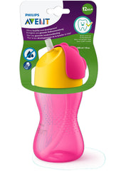 Philips Avent Straw Cup, 10oz (Pink)