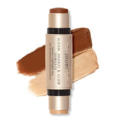 Jouer Bloom, Bronze & Glow Bronzer + Highlighter Duo - Hydrating Cream Formula - Natural Glow - Beauty Cosmetics - Paraben, Gluten & Cruelty Free - Vegan Friendly