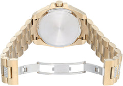 Bulova Men's Crystals Phantom Gold Tone Stainless Steel 6-Hand Multi-Function Quartz Watch Style: 98C128, Blue, Crystal Octava Multi-Function Gold-Tone Stainless Steel Bracelet Crystal - Multicolor