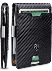 TRAVANDO Money Clip Wallet for Coins "NEW YORK" RFID Blocking Wallet - Slim Wallet - Credit Card Holder - Travel Wallet - Minimalist Mini Wallet Bifold for Men