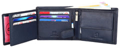 WildHorn Men Leather Wallet for Men Men's Wallet - NAVY