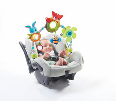 Tiny Love Sunny Stroll Activity Arch with Rattle Toys, 0 Month +, Adjustable Clips Fit Most Strollers, Meadow Days