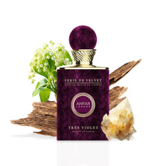 ANFAR LONDON TRES VIOLET Pour femme Extrait de Parfum for Women, Floral Fragrance, WHITE AMBER, PERU BALM & WOODY