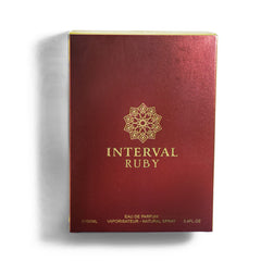 AMD Perfumes INTERVAL RUBY Unisex Perfume - Classic Perfume for Men and Women - Long Lasting Men's and Women's Fragrances with Blend of Musk and Sea Notes Eau de Parfum EDP 100ml