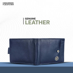 Hammonds Flycatcher Genuine Leather Wallets for Men, RoyalBlue|RFID Protected Leather Wallet for Men|Mens Wallet with 5Card Slots, Easy Access CardContainer|Gift for Valentine Day,Fathers Day,Birthday