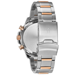 Bulova Mens Marine Star - 98B301 - Two Tone Rose Gold/Blue Dial