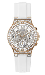 GUESS Analog White Dial Women's Watch-GW0257L2