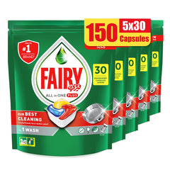 Fairy All in One Plus Dishwasher Detergent Tablets, 150 Tablets