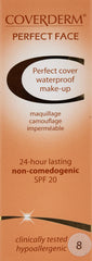 CoverDerm Perfect Face Concealing Foundation - Shade 8, 30ml