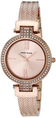 Anne Klein Women's Premium Crystal Accented Watch and Bracelet Set, AK/3584