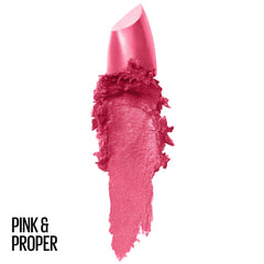 Maybelline Color Sensational Lipstick, Lip Makeup, Cream Finish, Hydrating Lipstick, Pink & Proper, Coral Pink,1 Count