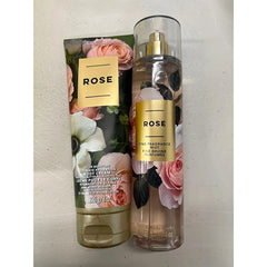 Bath & Body Works - Rose - Ultra Shea Body Cream and Fine Fragrance Mist -8 Oz 2018