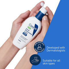 Cerave Pm Facial Moisturizing Lotion, 3 Oz., Multiplied With Derma Roller, 3 Fl Oz (Pack Of 1)