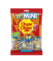 Chupa Chups Mini Lollipop Candy Assorted Flavors Bag - 35Pcs