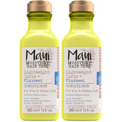 Maui Moisture Lightweight Curls + Flaxseed Conditioner, Conditioning, Paraben Free, Silicone Free, 13 Fl Oz Pack of 2