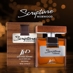 JPD Parfum Jean Paul Dupont Scripture Weirwood Eau de Toilette Perfume for Men, Oriental, Floral & Woody Long Lasting Masculine Fragrance, Body Perfume for Men - 100ml