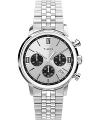 Timex Men's Marlin 40mm Watch - Dial Stainless Steel Case Stainless Steel/Silver-Tone/Stainless Steel