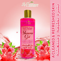 ECOLYTE+ Disinfectant La Parisienne Premium Luxury Shower Gel, For Women & Men Vitamin E, Moisturizing, Soft & Silky Skin, Germ Protection, 12h Complete Odour Protection, (Raspberry Bubblegum, 500 ml)